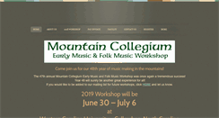 Desktop Screenshot of mountaincollegium.org